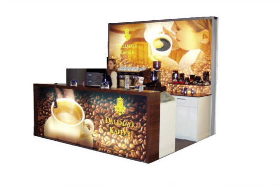 Kaffeebar New York komplett mit Leuchtrückwand nach Ihren Wünschen mit Ihrem Logo